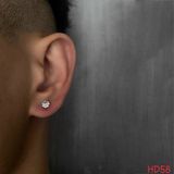 Khuyên nam nụ đá Platinium 5mm