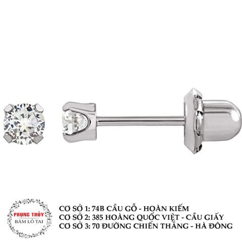 Khuyên bấm platinum inverness ( Usa )