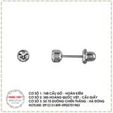 Khuyên Platinium nhập khẩu USA cho da nhạy cảm