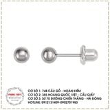 Khuyên Platinium nhập khẩu USA cho da nhạy cảm