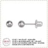 Khuyên Platinium nhập khẩu USA cho da nhạy cảm