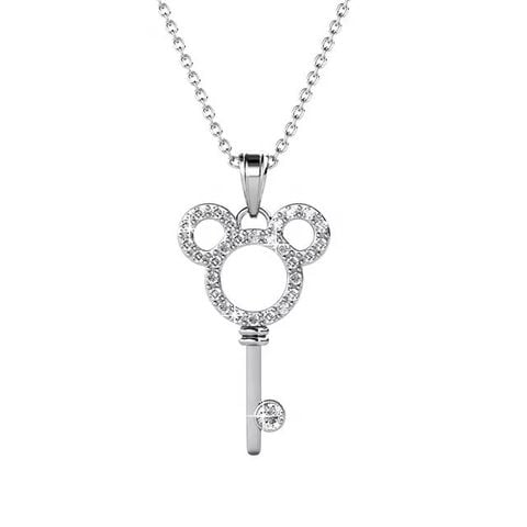 HERGLOW, DÂY CHUYỀN, BẠC 925, HÌNH CHÌA KHOÁ MICKEY