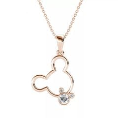 HERGLOW, DÂY CHUYỀN, BẠC 925, PHỦ VÀNG HỒNG, MẶT HÌNH CHUỘT MICKEY