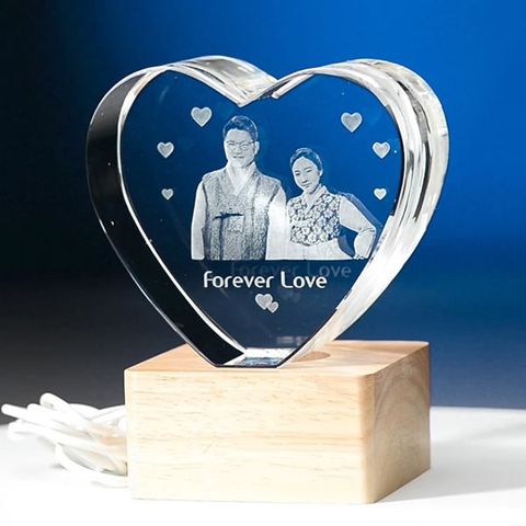 Chân dung 3d khối trái tim tình yêu 3D-Heart
