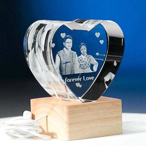 Chân dung 3d khối trái tim tình yêu 3D-Heart
