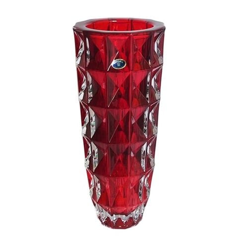 Bình bông pha lê Bohemia  kim cương BH046 33cm (có 4 màu)