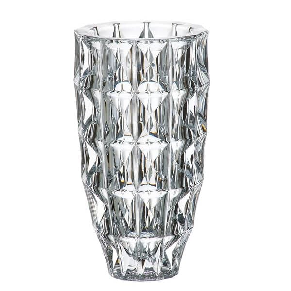 Bình hoa pha lê Bohemia màu - kim cương BH078 28cm (có 4 màu)