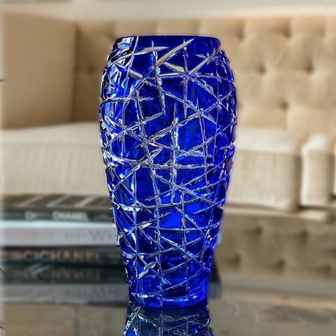 Bình Hoa Bohemia - Alaska blue BH079 31cm