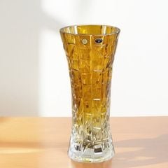 Bình hoa pha lê Bohemia kim cương - BH081 33cm (có 2 màu)
