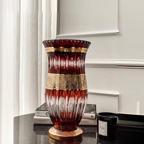 Bình hoa pha lê Caesar - Ruby BH089 30.5cm