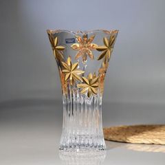 Bình hoa Bohemia mạ vàng - Swirl BH111 (có 2 size)