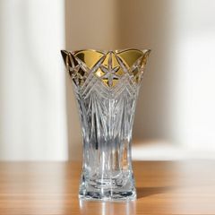 Bình hoa Bohemia - Tulip Alex mạ vàng BH112 (có 2 size)