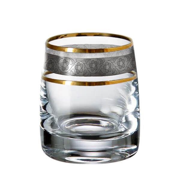 Bộ 6 ly shot Bohemia Crystal mạ bạc LA006-60ml
