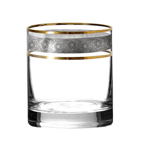 Bộ 6 ly Bohemia Crystal mạ bạc LA007-300ml