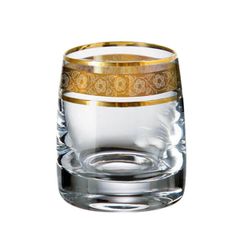 Bộ 6 ly shot Bohemia Crystal mạ vàng LA008-60ml