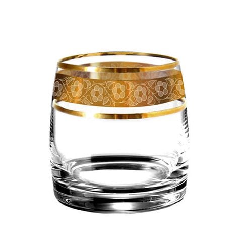 Bộ 6 ly Bohemia mạ vàng LA008 (có 2 size)