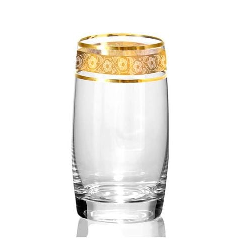 Bộ 6 ly Bohemia mạ vàng LA008 250ml-380ml