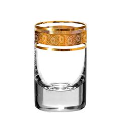 Bộ 6 ly shot Bohemia Crystal mạ vàng LA010-35ml