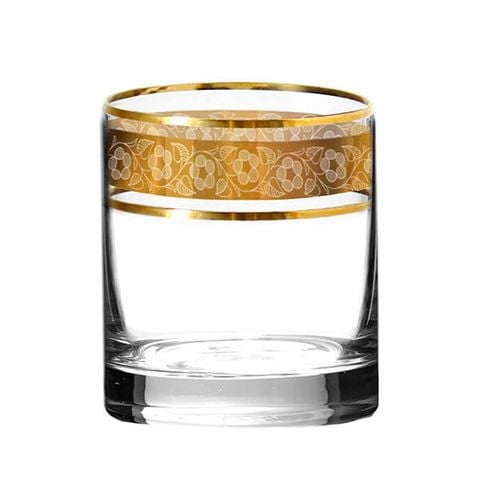 Bộ 6 ly Bohemia Crystal mạ vàng LA010-300ml
