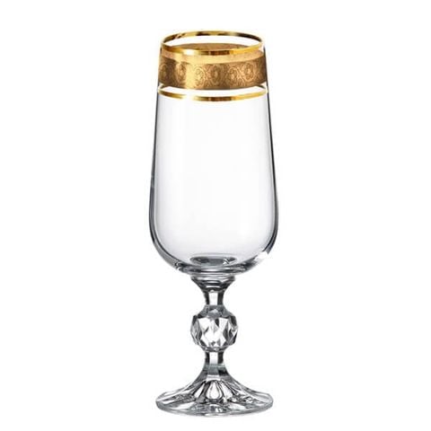 Bộ 6 ly Bohemia mạ vàng LA011-280ml