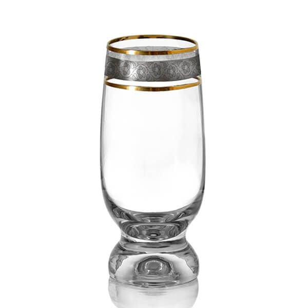 Bộ 6 ly Crystalex mạ bạc LA013-350ml