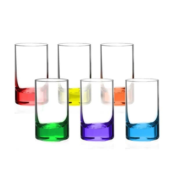 Bộ 6 ly shot Bohemia Crystal 6 màu LA015-035ml