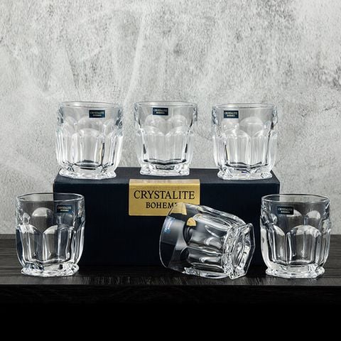 Bộ 6 ly pha lê Bohemia Crystal - Safari LA018-250ml