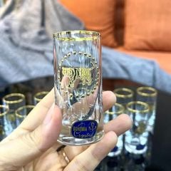 Bộ 12 ly shot Bohemia mạ vàng 12 con giáp LA048-55ml
