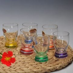 Bộ 6 ly shot Bohemia 6 màu LA074-60ml