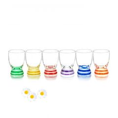 Bộ 6 ly shot Bohemia 6 màu LA074-60ml