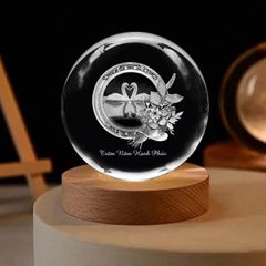 Quả cầu pha lê khắc 3D MC02