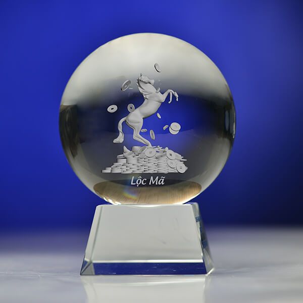 Quả cầu pha lê khắc 3D MC03