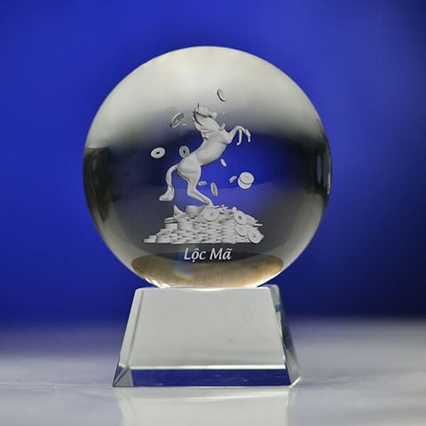Quả cầu pha lê khắc 3D MC03