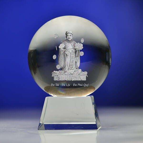 Quả cầu pha lê khắc 3D MC03