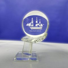 Quả cầu pha lê khắc 3D MC05 - (có 3 size)