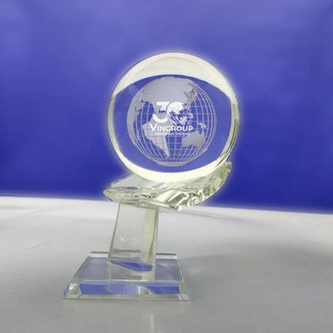Quả cầu pha lê khắc 3D MC05 - (có 3 size)