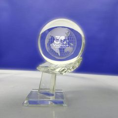 Quả cầu pha lê khắc 3D MC05 - (có 3 size)