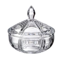 Tô pha lê Bohemia Wave có nắp TA003-15cm