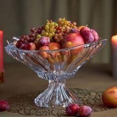 Tô pha lê đựng hoa quả Aurum Crystal TA010-33cm (có 5 màu)
