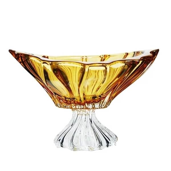 Tô pha lê đựng hoa quả Aurum Crystal TA010-33cm (có 5 màu)