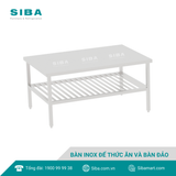  Bàn inox để thức ăn và bàn đảo 