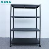  Kệ để đồ đa năng 4 tầng Inox sơn đen tĩnh điện 80cm 