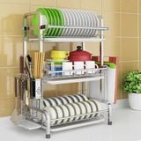  Kệ chén inox cao cấp 3 tầng 