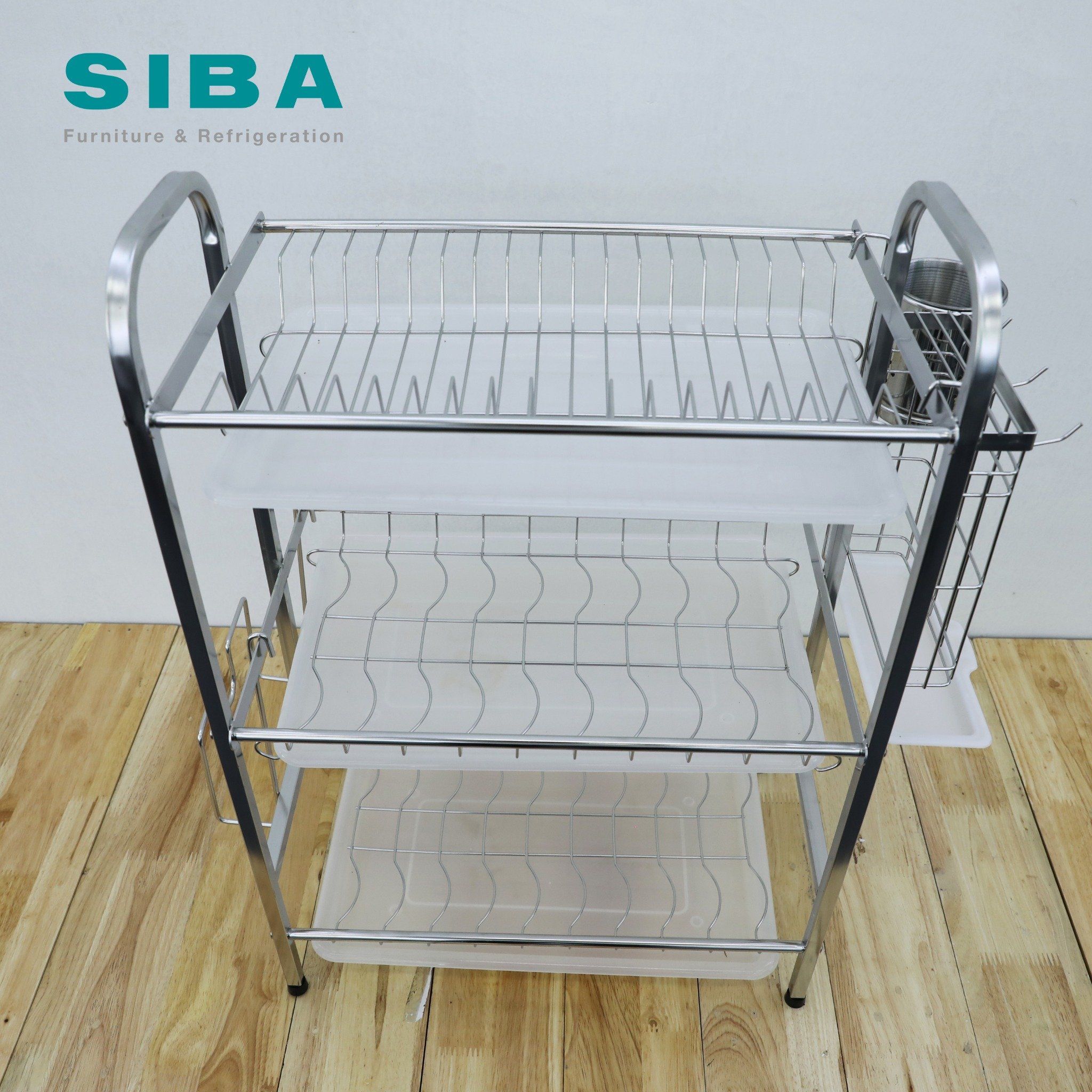  Kệ chén inox cao cấp 3 tầng 