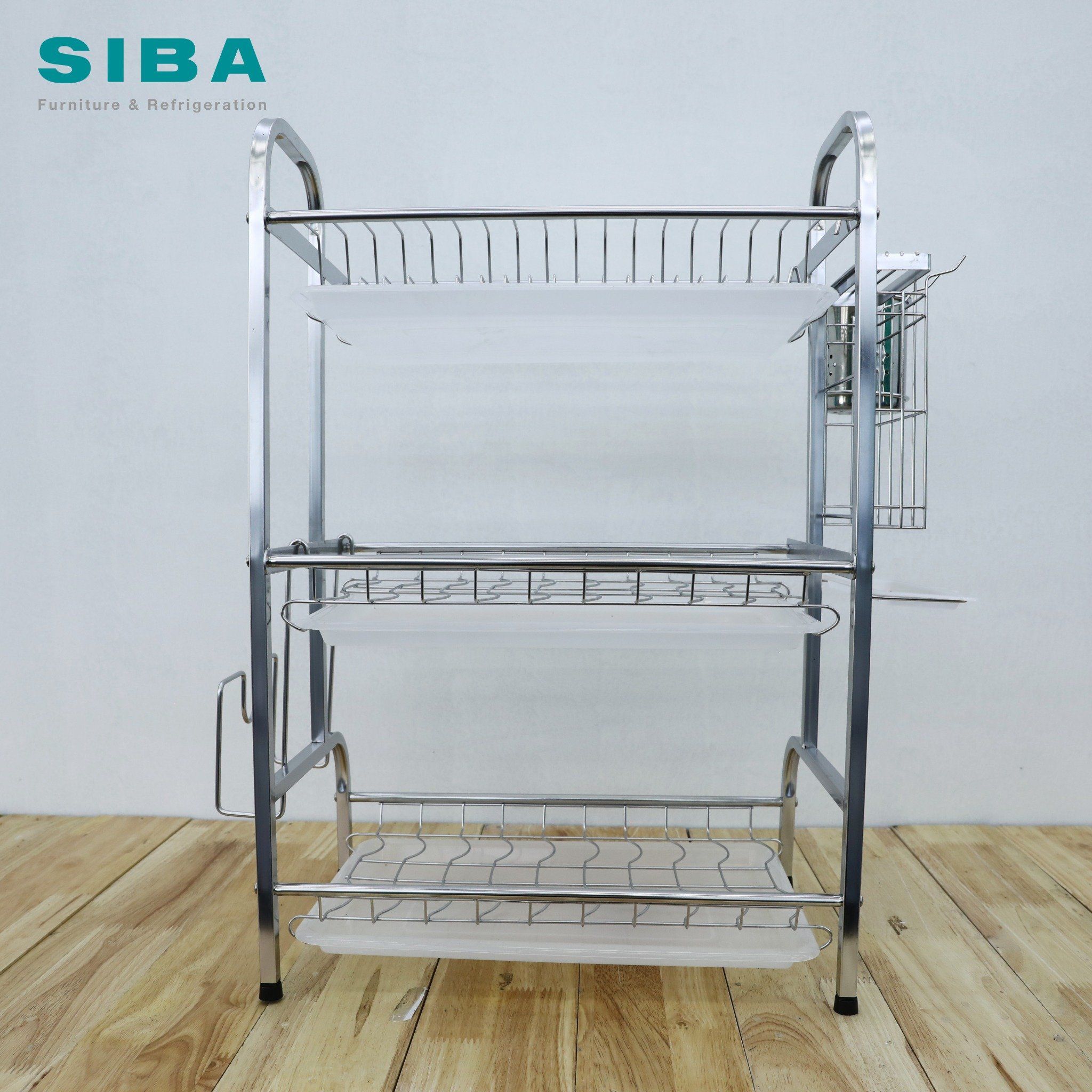  Kệ chén inox cao cấp 3 tầng 