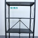  Kệ để đồ gấp gọn đa năng sơn đen cao cấp 4 tầng 
