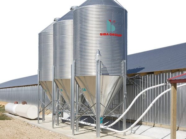  Silo trữ thức ăn cho trang trại heo 