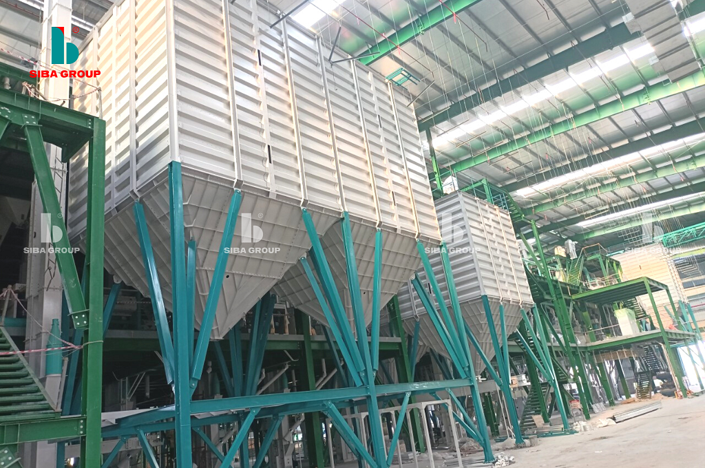  Silo hình hộp chứa gạo, nông sản 