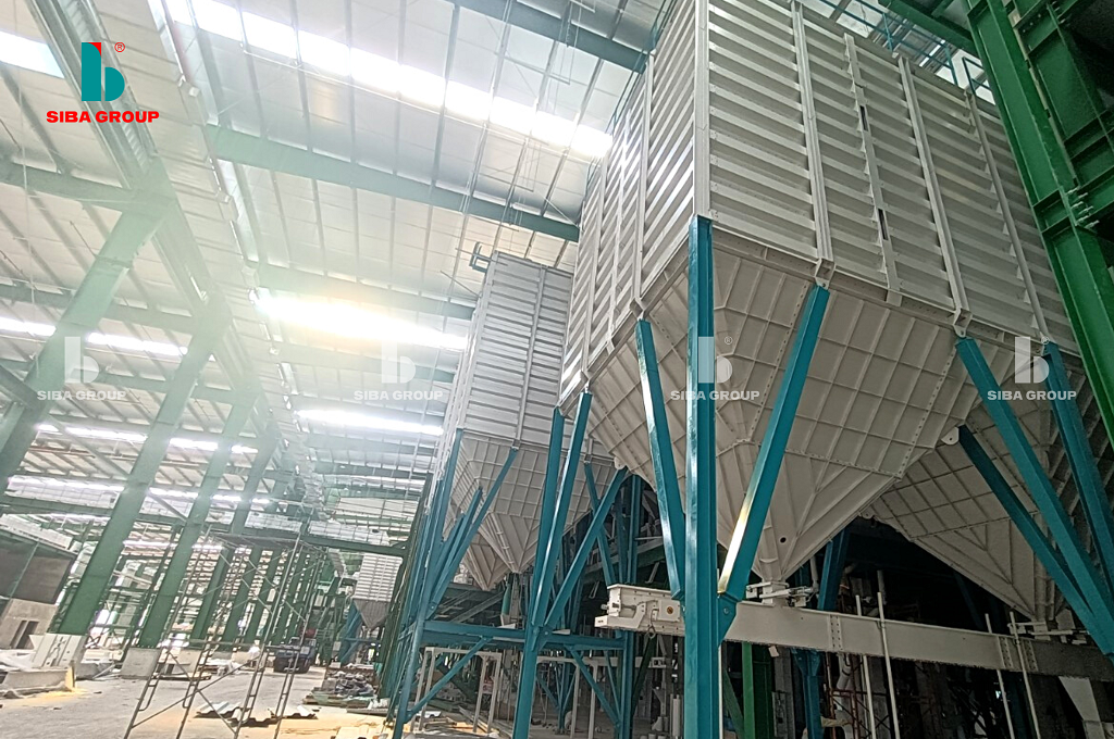  Silo hình hộp chứa gạo, nông sản 