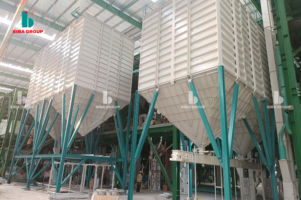  Silo hình hộp chứa gạo, nông sản 